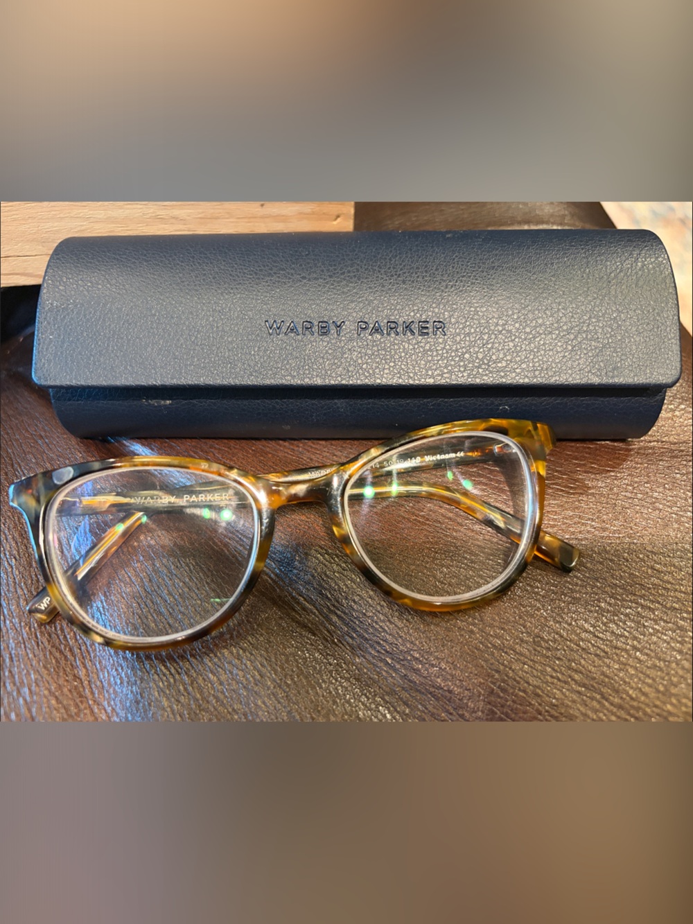 Warby Parker Tortoiseshell Round Glasses - Honey Brown